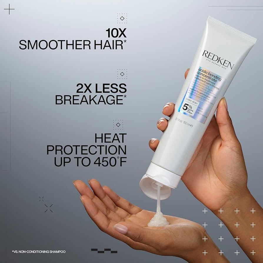 Redken Acidic Bonding Concentrate Shampoo, Conditoner and Leave-In Treatment - Image 3