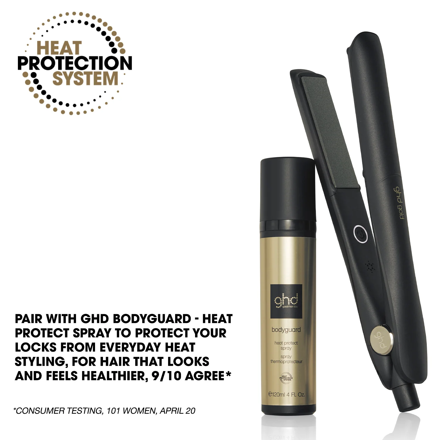 ghd Gold - Hair Straightener (26mm Plate) - Black - Image 5