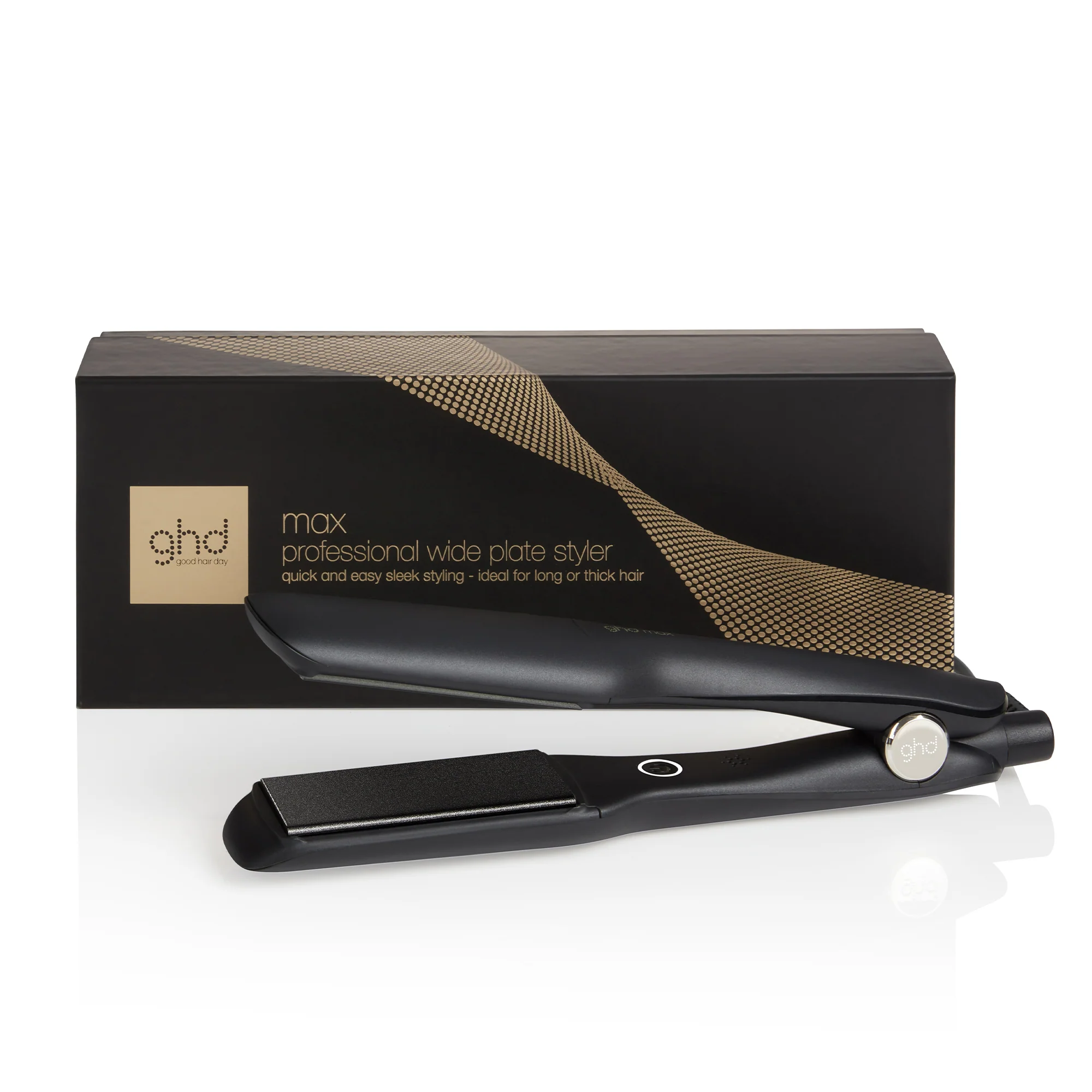 ghd Max - Wide Plate Hair Straightener (42mm Plate) Black - Image 3