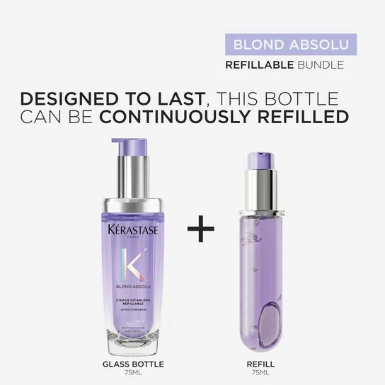 Kérastase Blond Absolu L'huile Cicagloss Refill Capsule Hair Oil, For Blonde Hair 75ml - Image 5