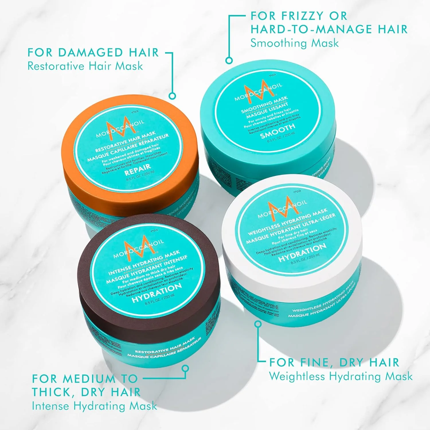 Moroccanoil Weightless Hydrating Mask For Dry, Fine Hair 250ml - Image 5