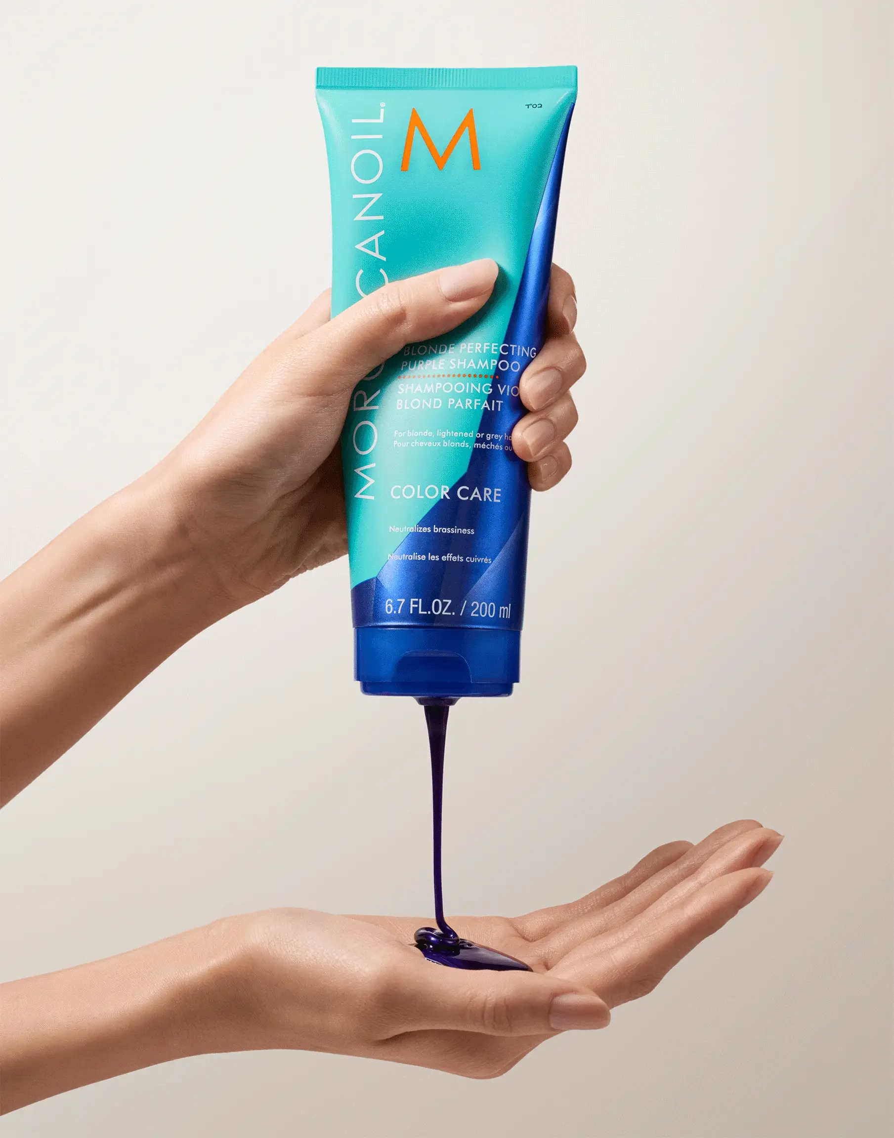 Moroccanoil Blonde Perfecting Shampoo 200ml - Image 3