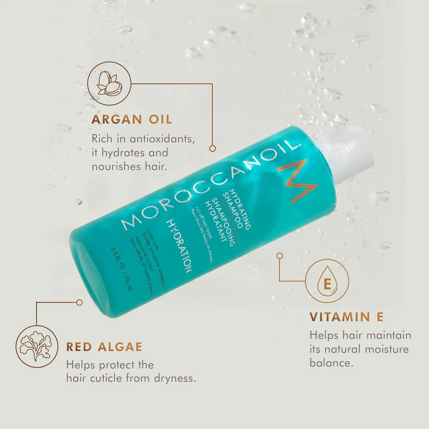 Moroccanoil Hydrating Shampoo 250ml - Image 3