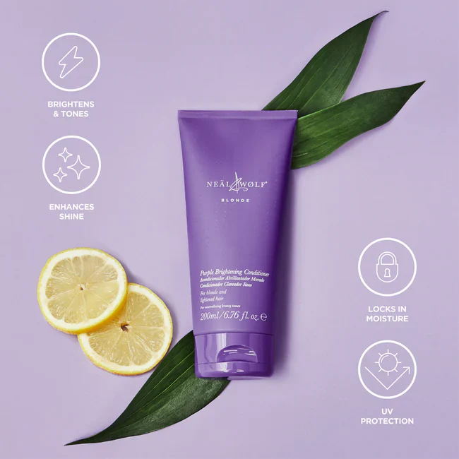 Neal & Wolf Blonde Purple Brightening Conditioner 200ml - Image 5