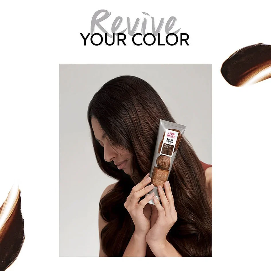 Wella Color Fresh Semi-Permanent Colour Mask - Chocolate Touch 150ml - Image 4